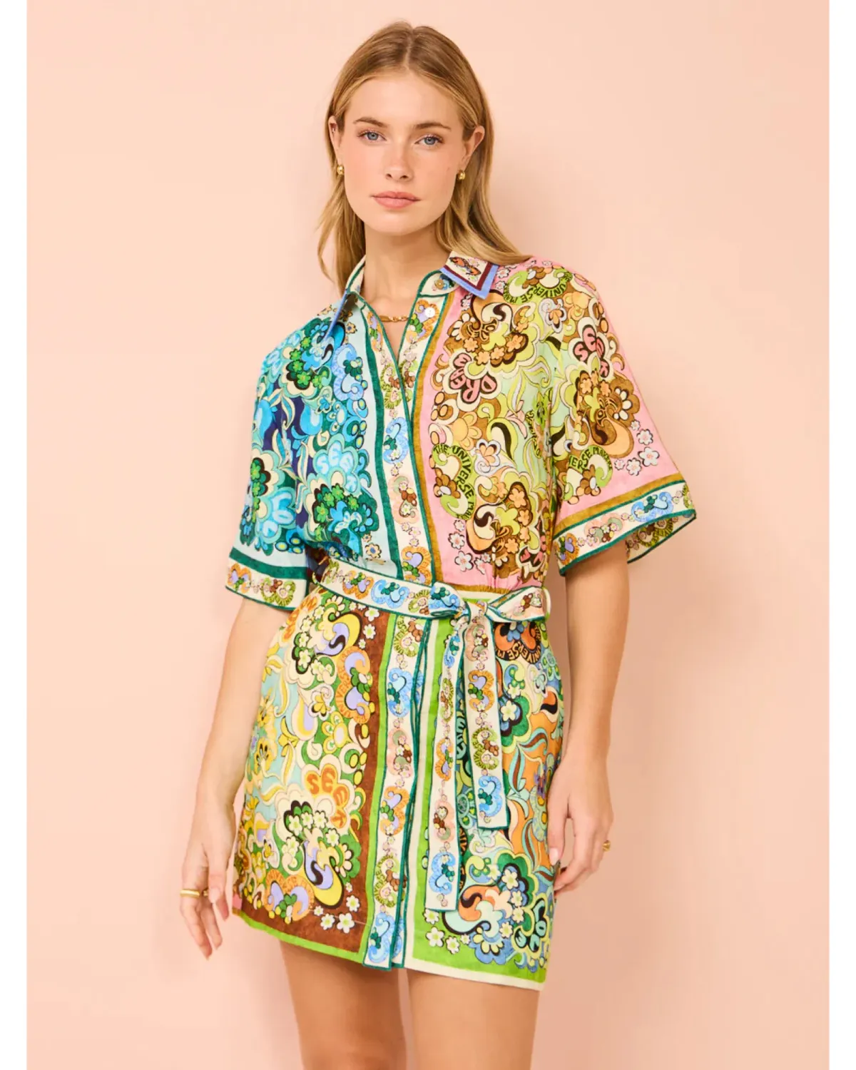 Alemais Dreamer Mini Dress Multi Size AU 8  - Image 2