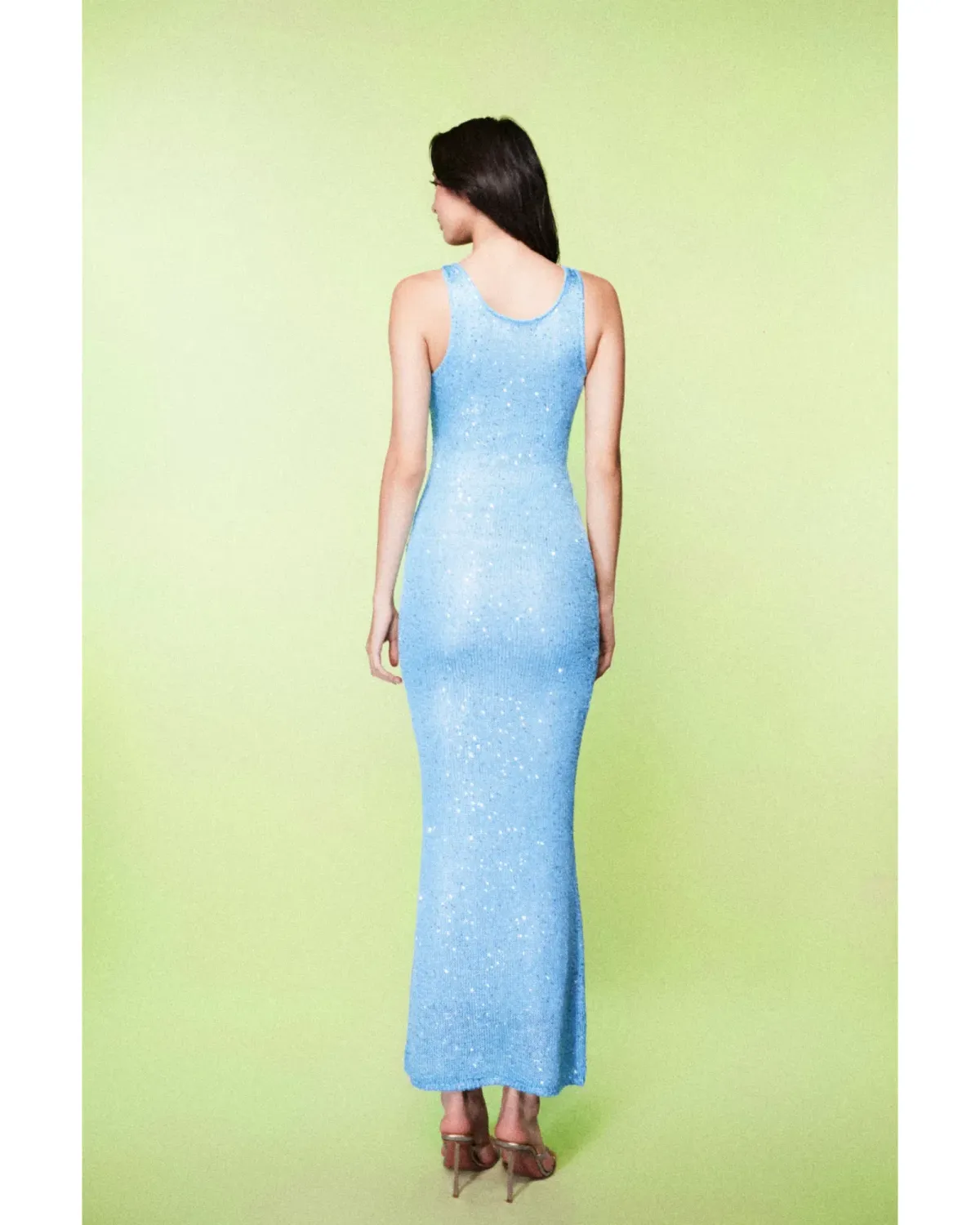 Asta Resort Ana Dress Baia Blue Sequin Size AU 8 - Image 2