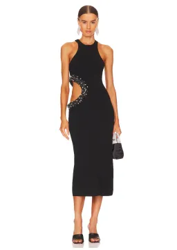 Cult Gaia Katina Midi Dress Black Size 8 for rent on The Volte - image 1