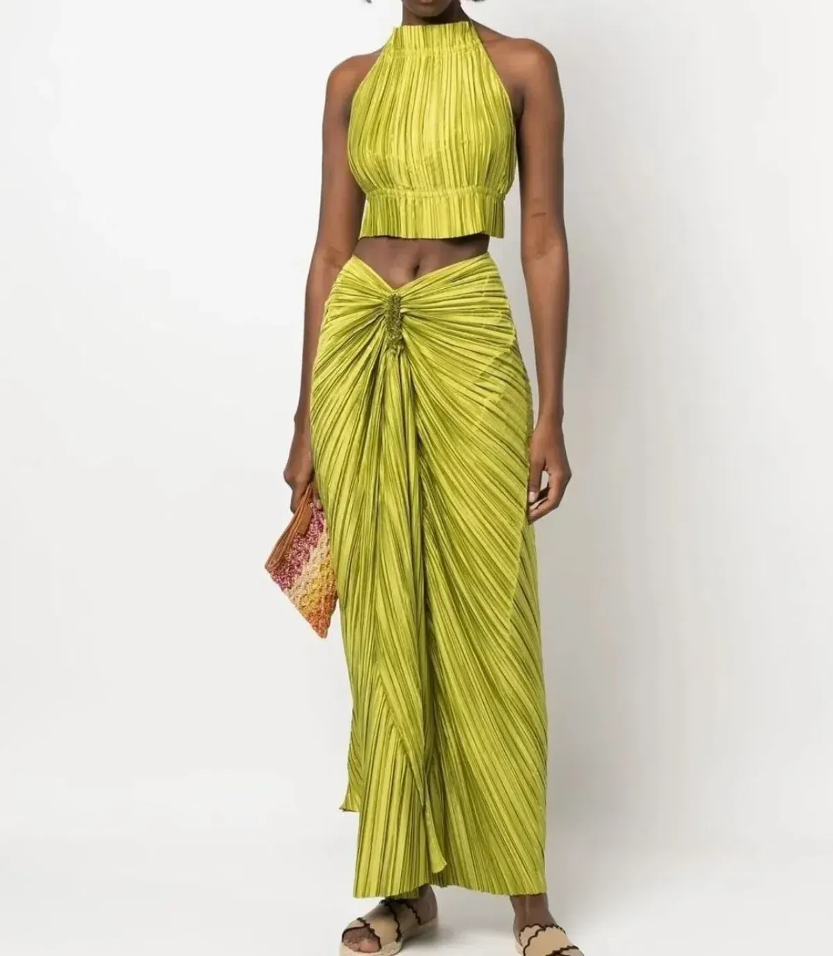 Cult Gaia Top and Skirt Set Yellow Size 6 - Image 1