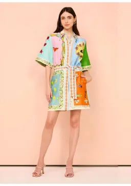 Alemais Rummy Mini Dress In Multi Size 14 for rent on The Volte - image 1