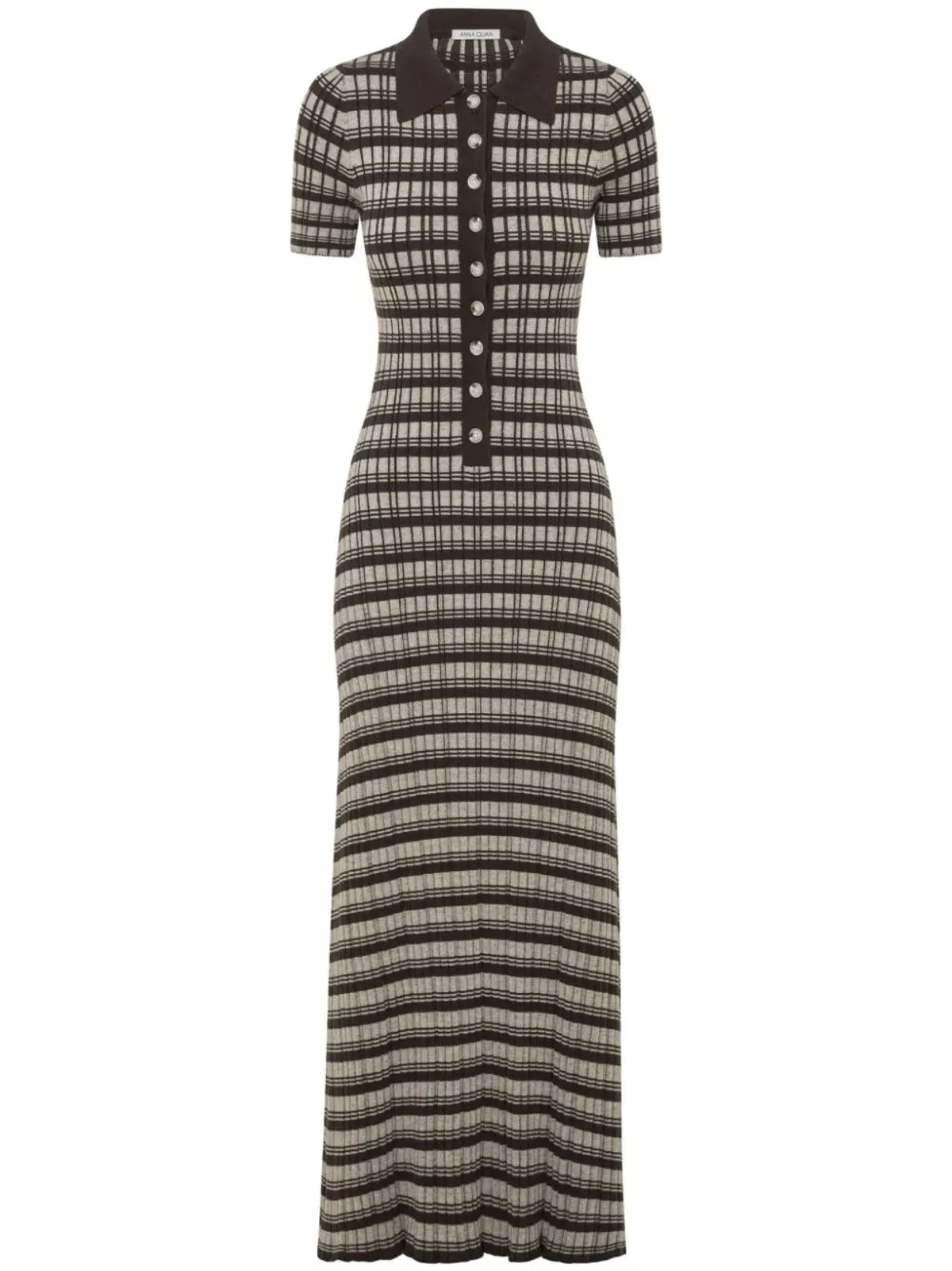 Anna Quan Penelope Midi Dress Tiramisu Brown Size AU 6 - Image 2