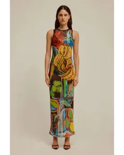 Venroy Mesh Tank Dress in Multi Size AU 10  for rent on The Volte - image 1