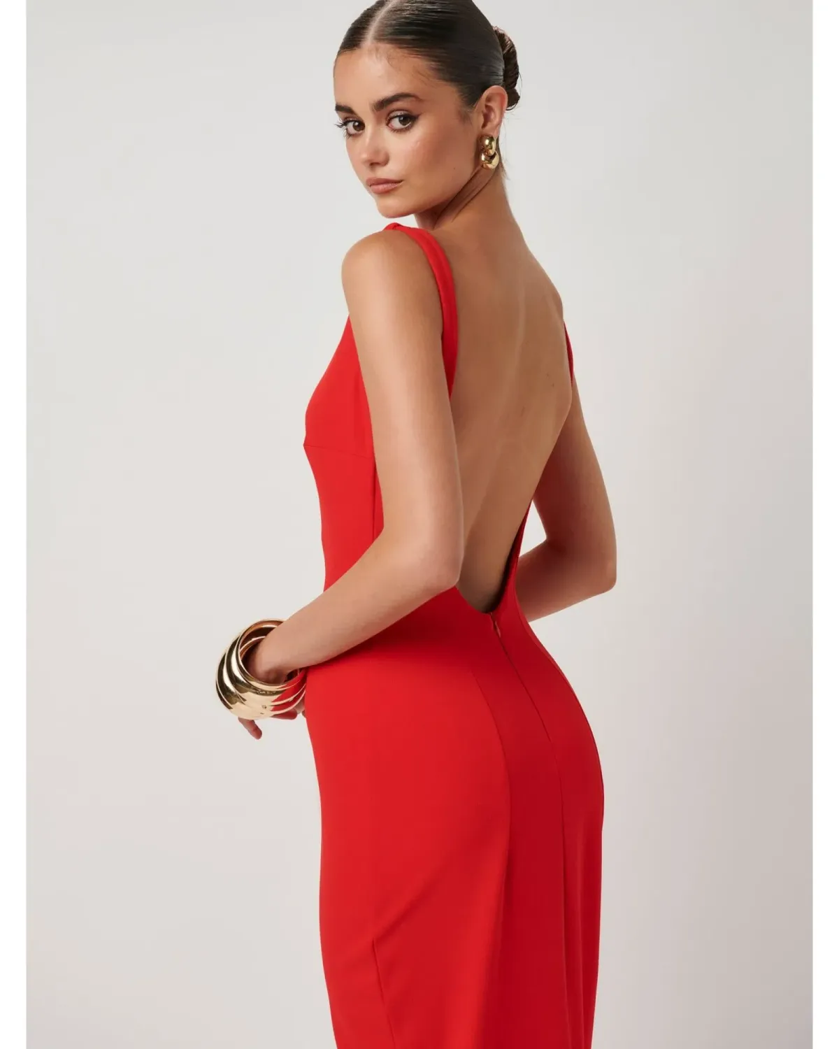 Effie Kats Verona Gown Red Size AU 8 - Image 3