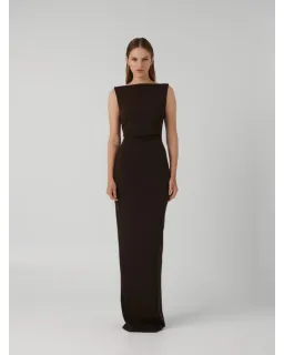 Effie Kats Verona Gown Coffee Size L / AU 12  for rent on The Volte - image 1
