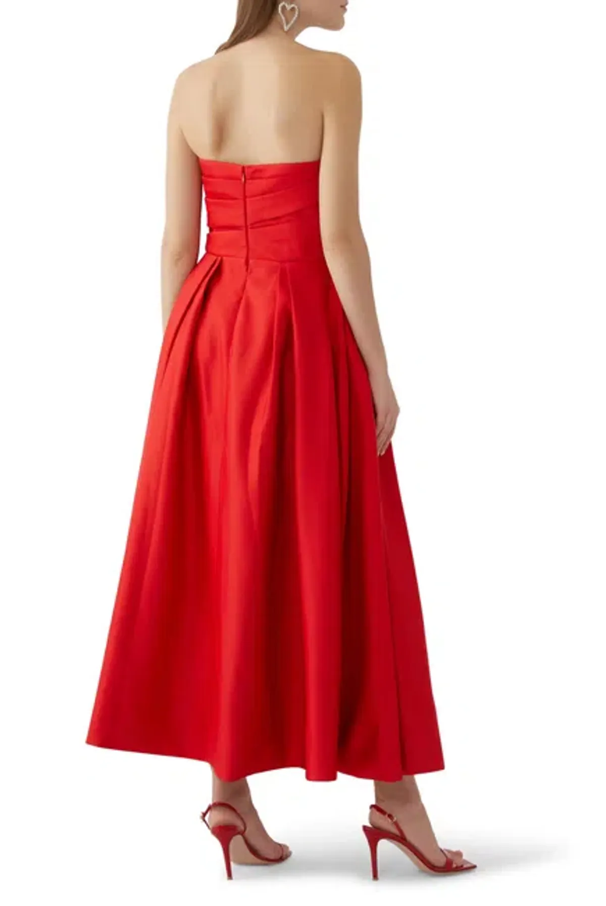Leo Lin Jessica Bustier Gown Red Size AU 10 - Image 2