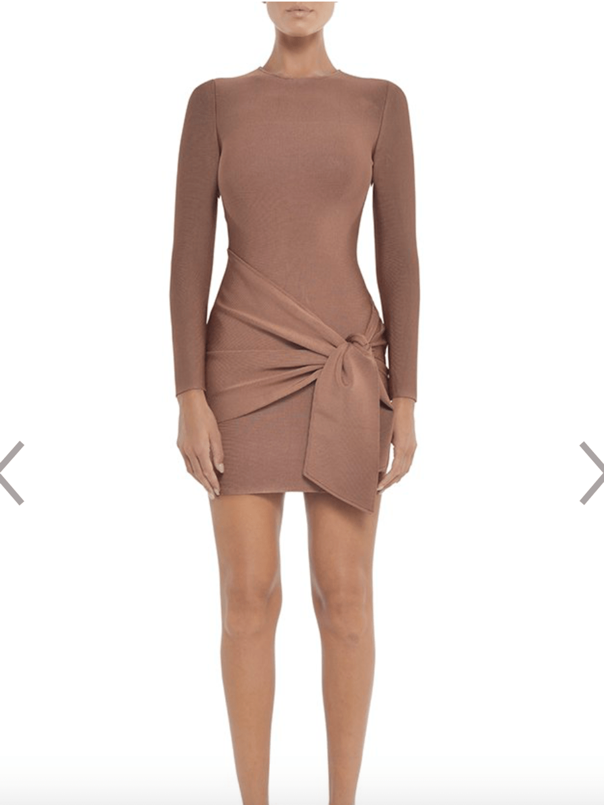MISHA Drew Bandage Mini Dress Nude Size 6/XS - Image 1