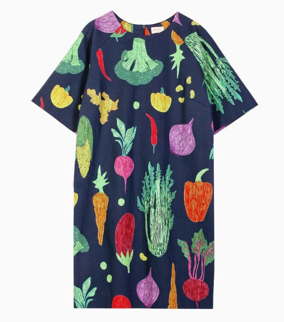 Gorman Vege Winter Harvest Mini Dress Print Size 8 - Image 2