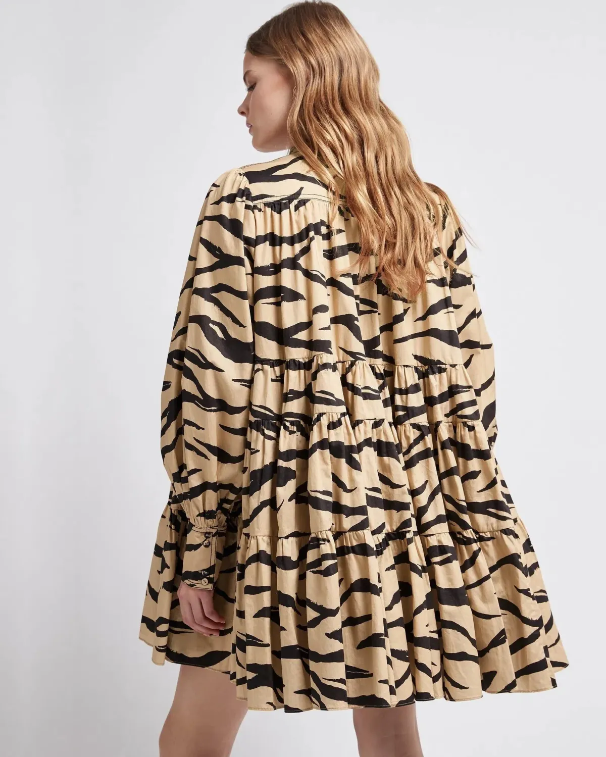 Aje Nouveau Smock Dress Print Size 8 - Image 2