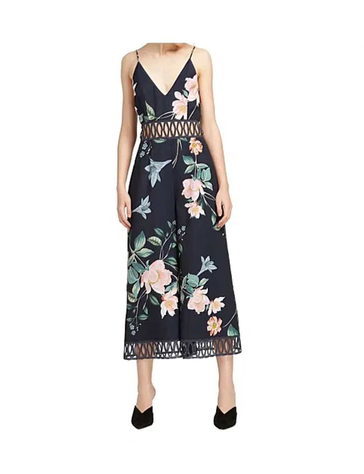 Keepsake Whispers Jumpsuit Navy garden Floral Size M/ AU 10 - Image 2