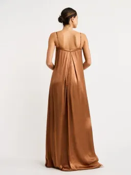Shona Joy La Lune Column Maxi Dress Almond Size 14 for rent on The Volte - image 2