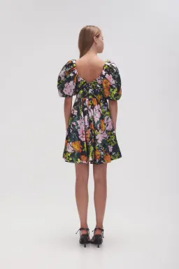 Aje Gabrielle Plunge Mini Dress in Midnight Floral Print Size 8 for rent on The Volte - image 4