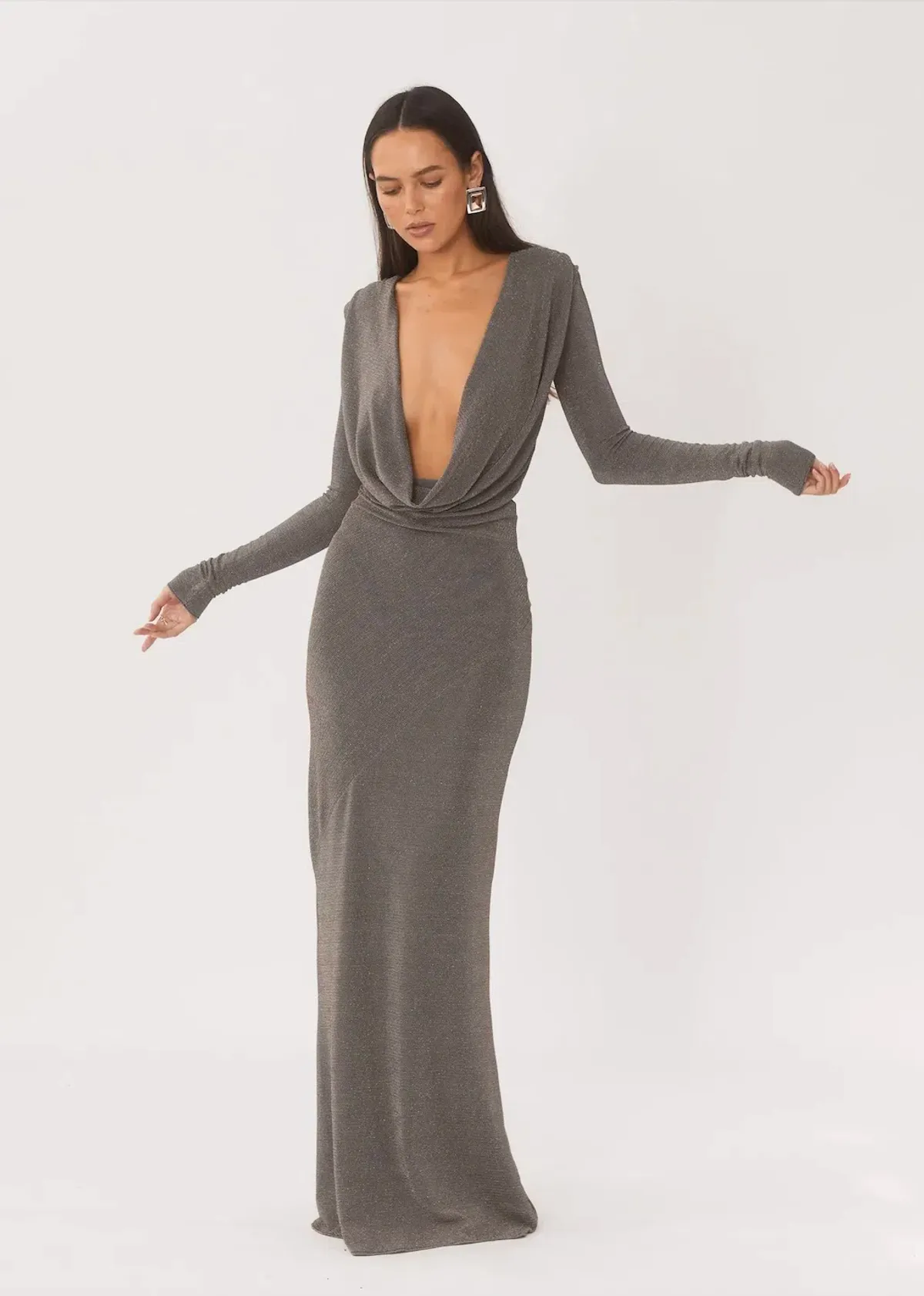 Arcina Ori Jen Dress Grey Size M / AU 10 - Image 2