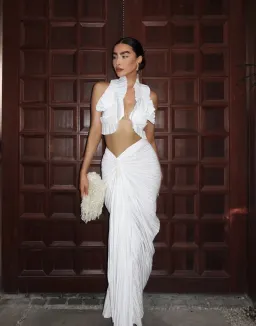 Cult Gaia Adilia Top and Sonoma Skirt Set Off White Size 6 for rent on The Volte - image 5