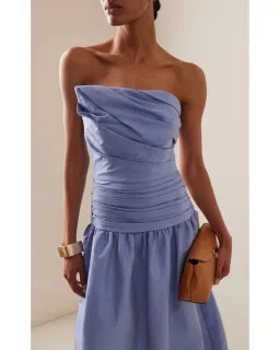 Rachel Gilbert Banks Dress in Cornflower Size AU 8 for rent on The Volte - image 2