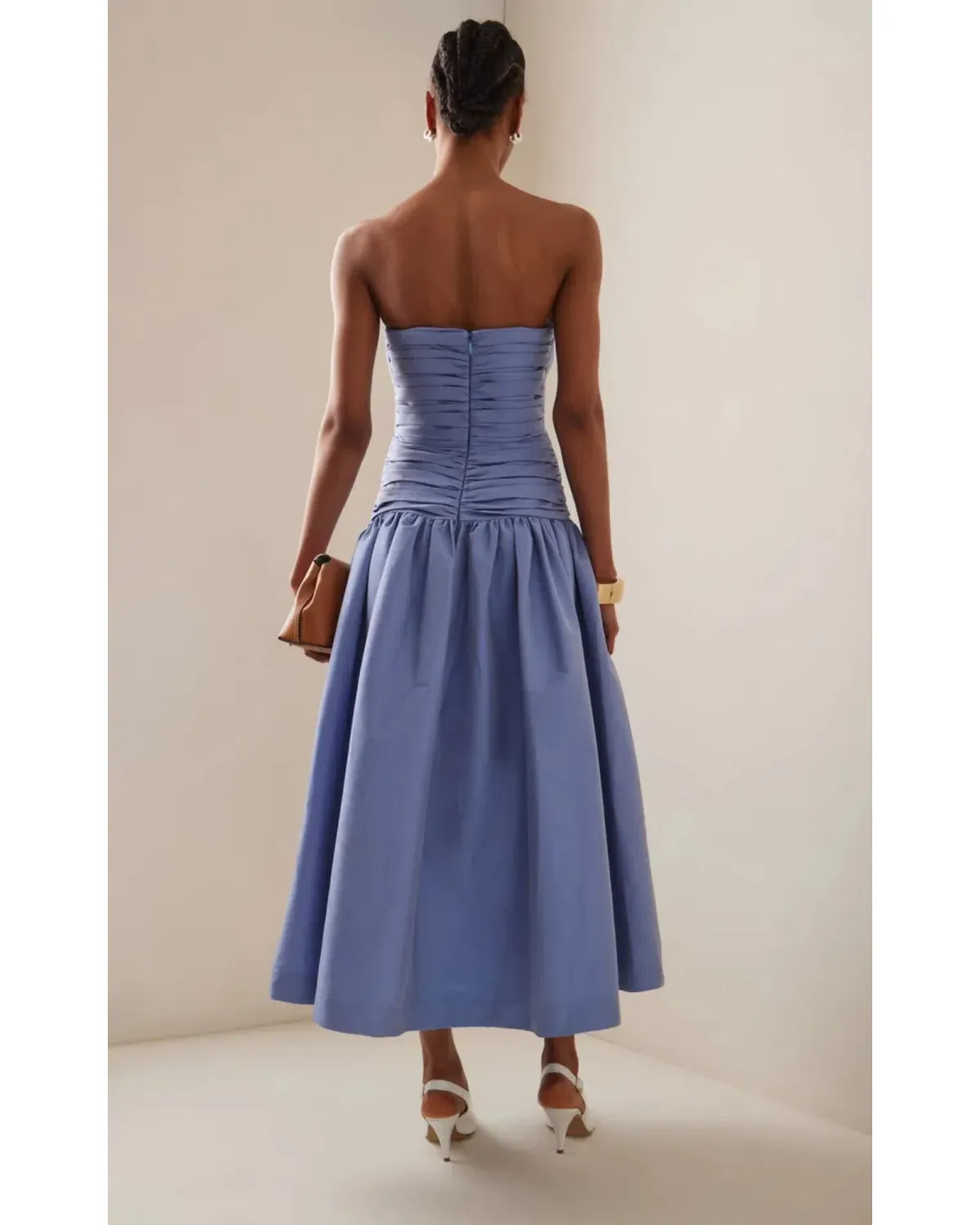Rachel Gilbert Banks Dress in Cornflower Blue Size AU 10 - Image 3