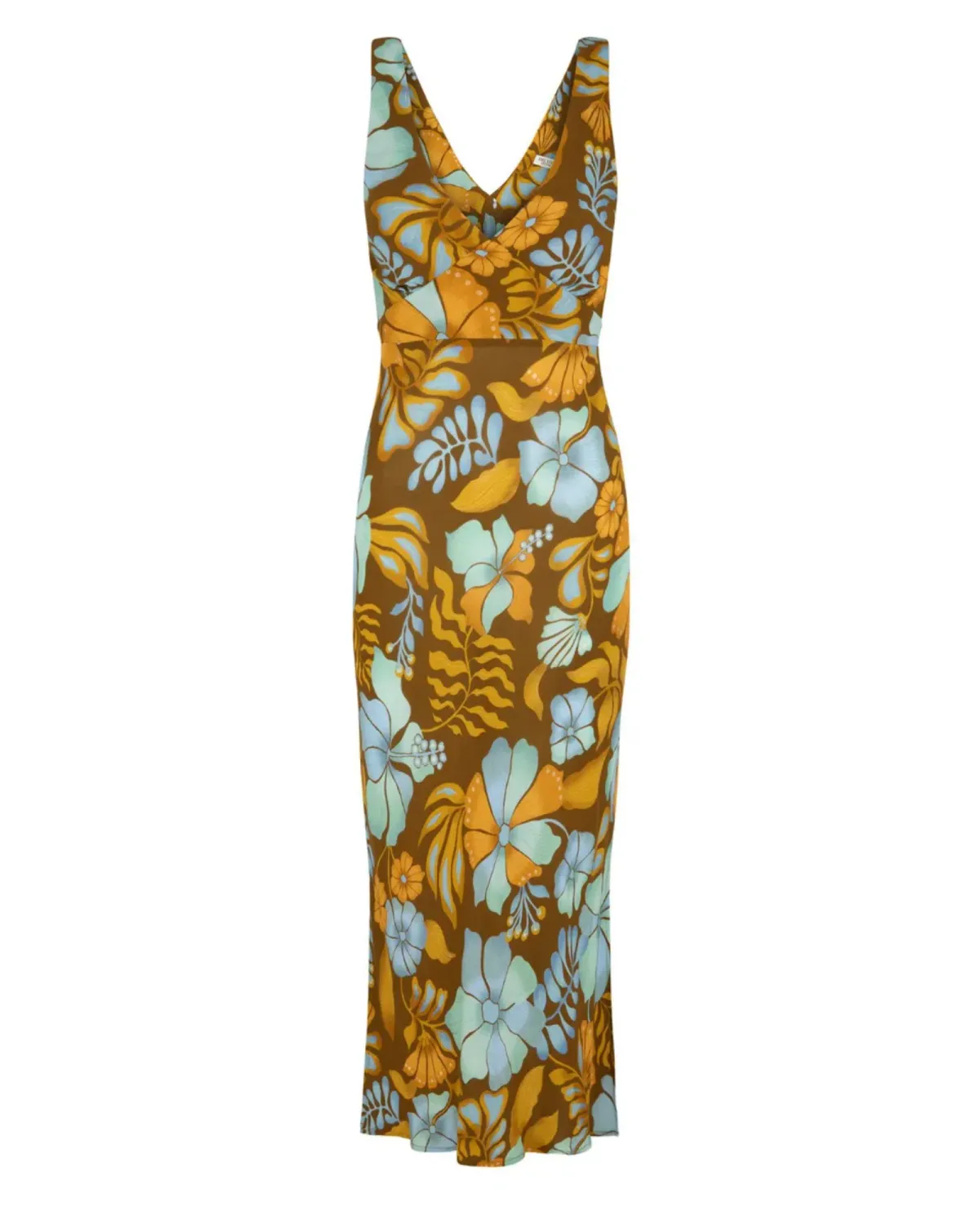 Nine Lives Bazaar Sara Bias Midi Dress Bamboo Size AU 14 - Image 5