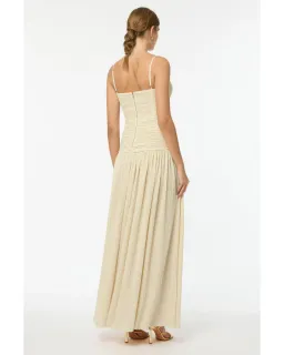 Manning Cartell Double Time Pleat Dress Cream Size AU 6 for rent on The Volte - image 3