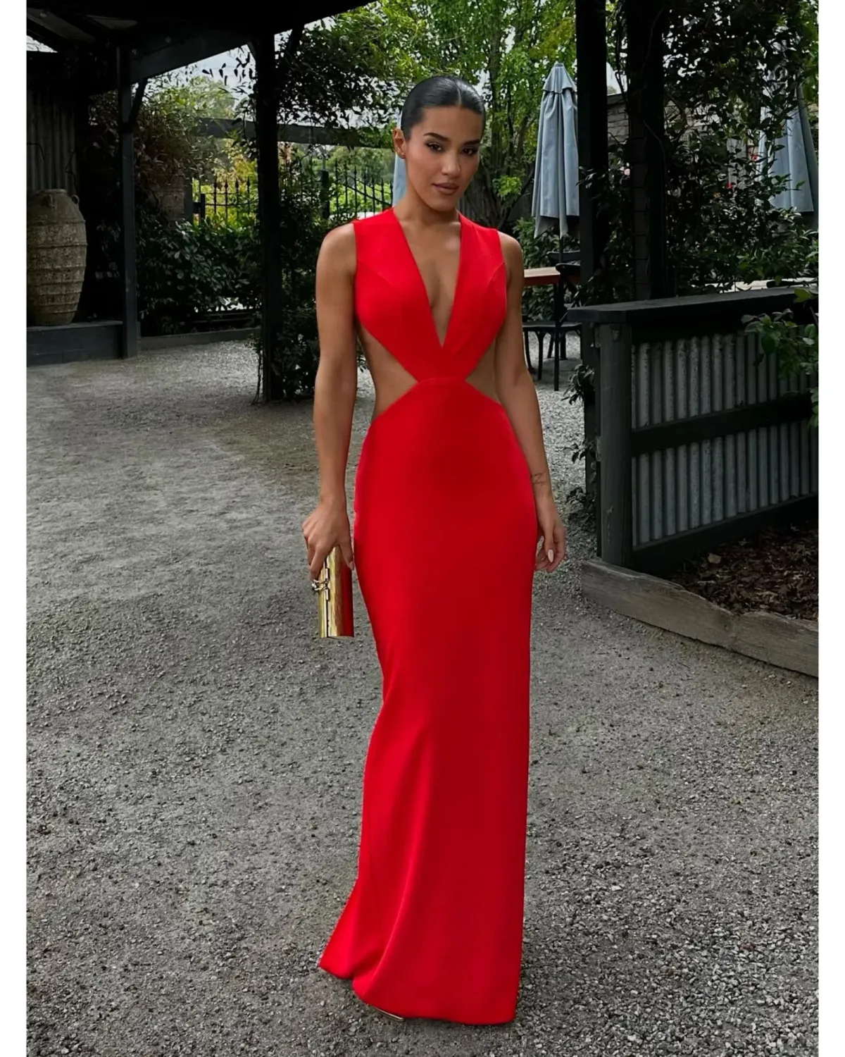 Effie Kats Valencia Gown Red Size XS / AU 6 - Image 1