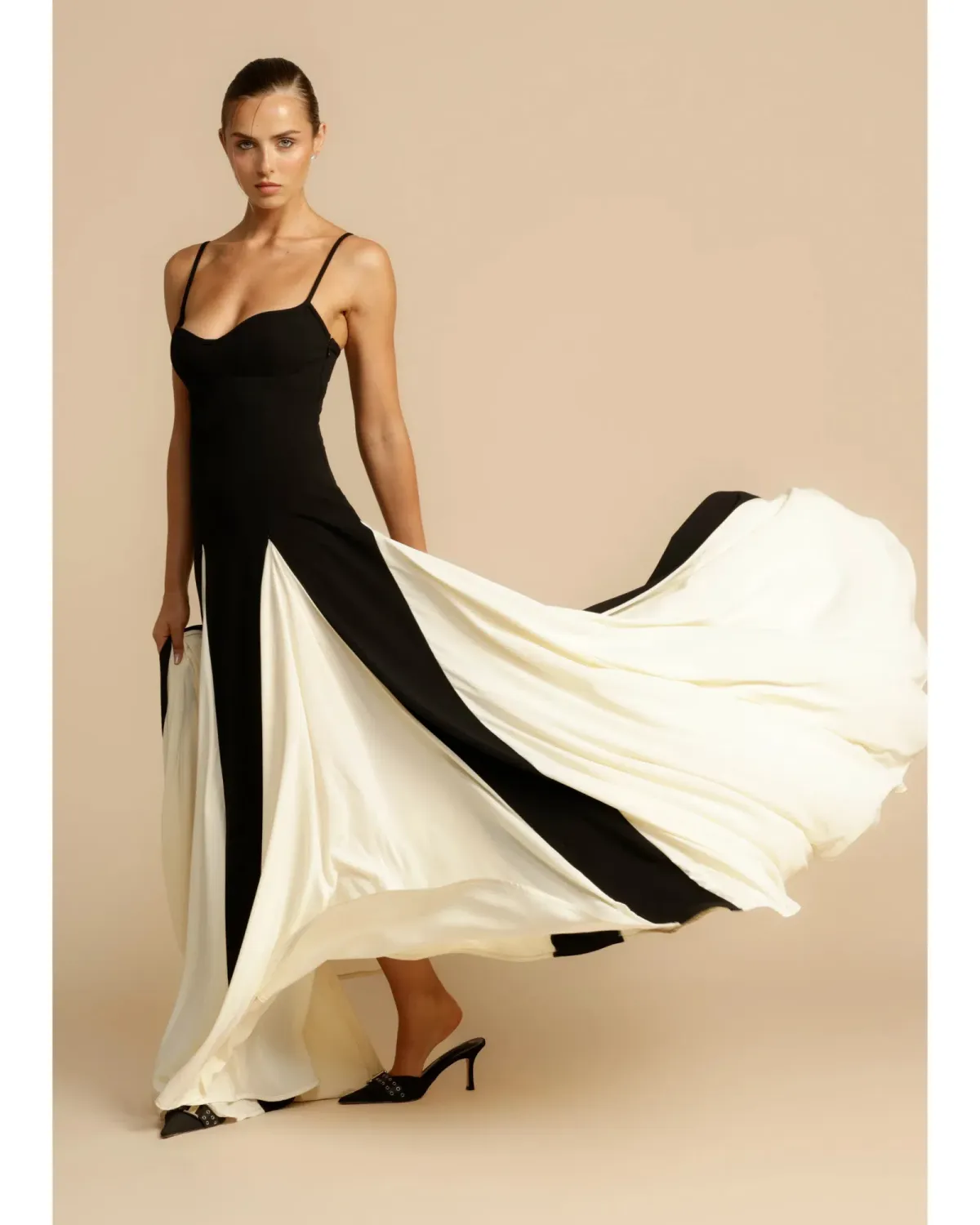 Arcina Ori Paloma Dress Black/White Size AU 8 - Image 3