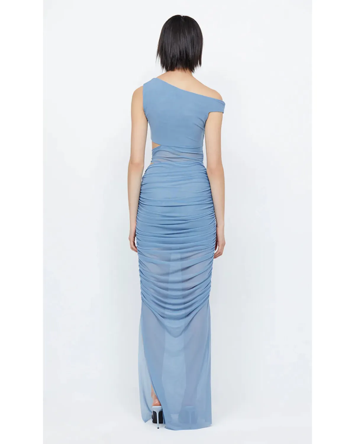 Bec and Bridge Whorl Asym Dress Meridian Blue Size AU 10 - Image 3