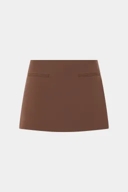 Sir the Label Bromley Tailored Blazer, Mini Skirt and Bodice Set Chocolate Size AU 8 for rent on The Volte - image 11