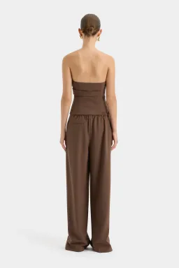 Sir the Label Bromley Tailored Blazer, Mini Skirt and Bodice Set Chocolate Size AU 8 for rent on The Volte - image 5