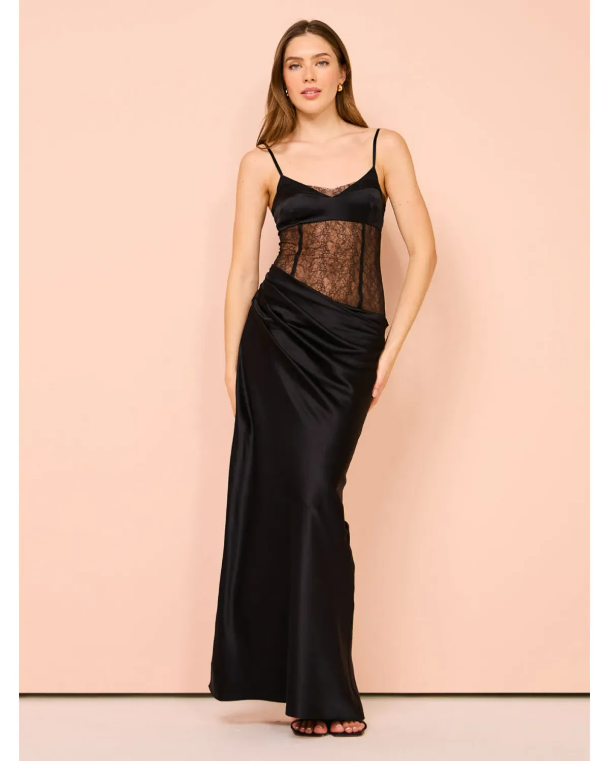 Sir the Label Dunya Draped Gown In Black Size 1 / AU 8 - Image 1