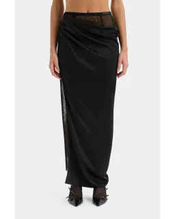 Sir The Label Dunya Skirt, Crop and Drape Cowl Top Set Black Size 0 / AU 6 for rent on The Volte - image 6