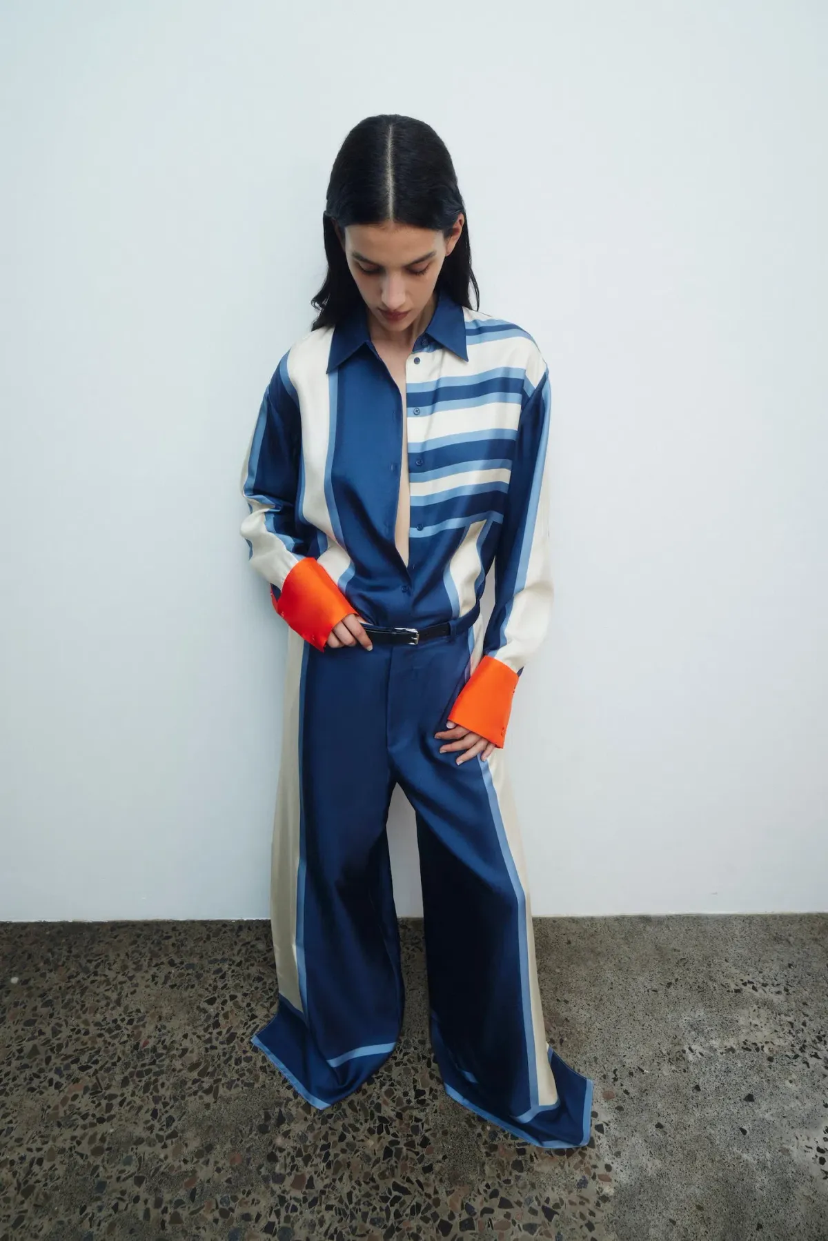 Sir The Label Dazed Shirt Size 0 / AU 6 and Belted Pant Size 2 / AU 10 in Studio Print - Image 4