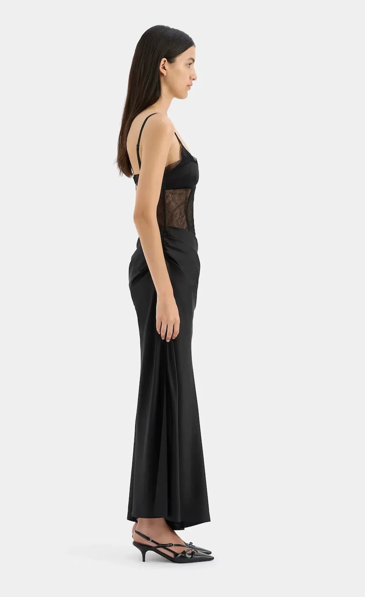Sir the Label Dunya Draped Gown Black Size AU 8 - Image 2