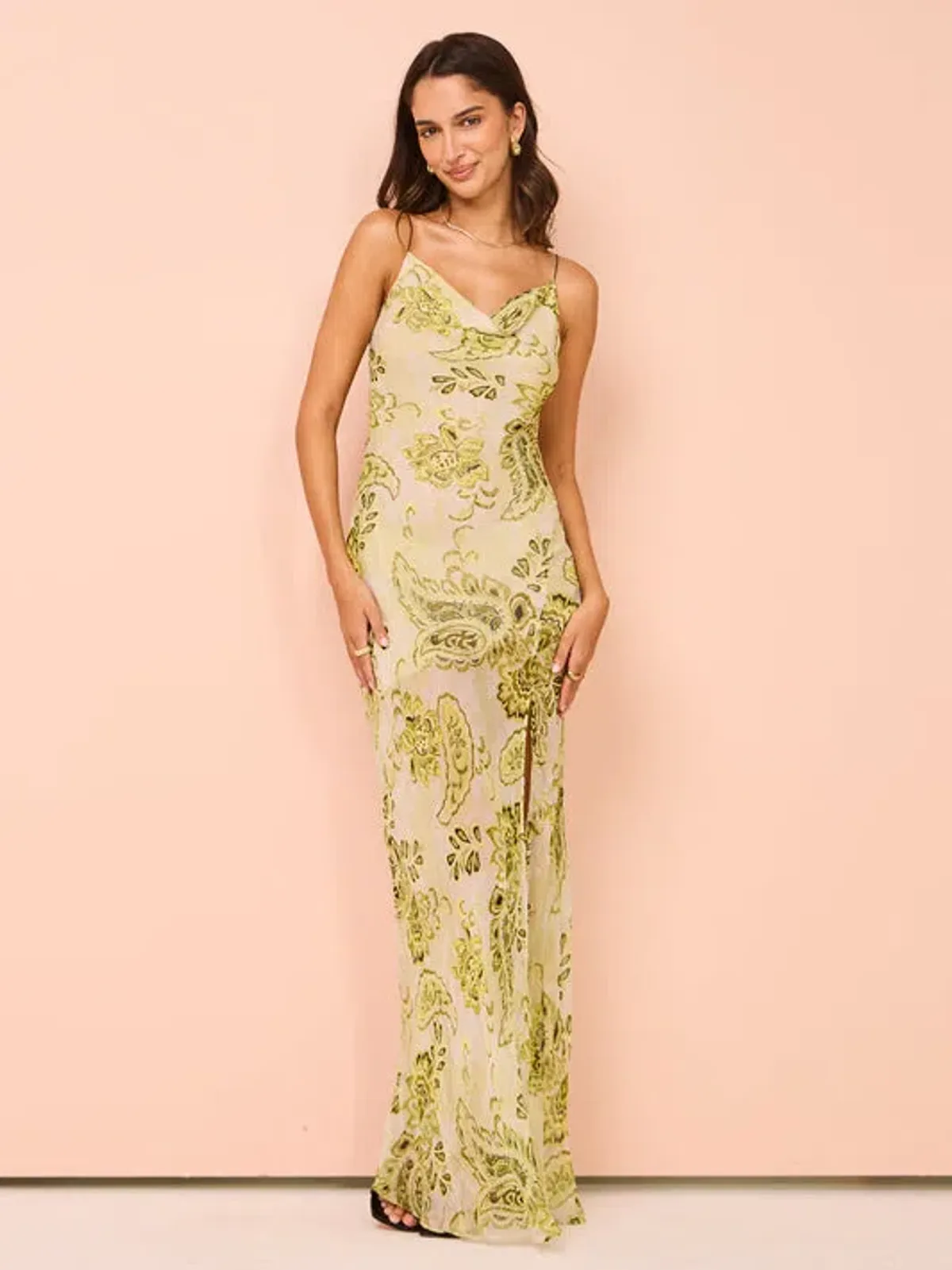 Bec & Bridge Lylou Maxi Dress Green Print Size 10 - Image 1