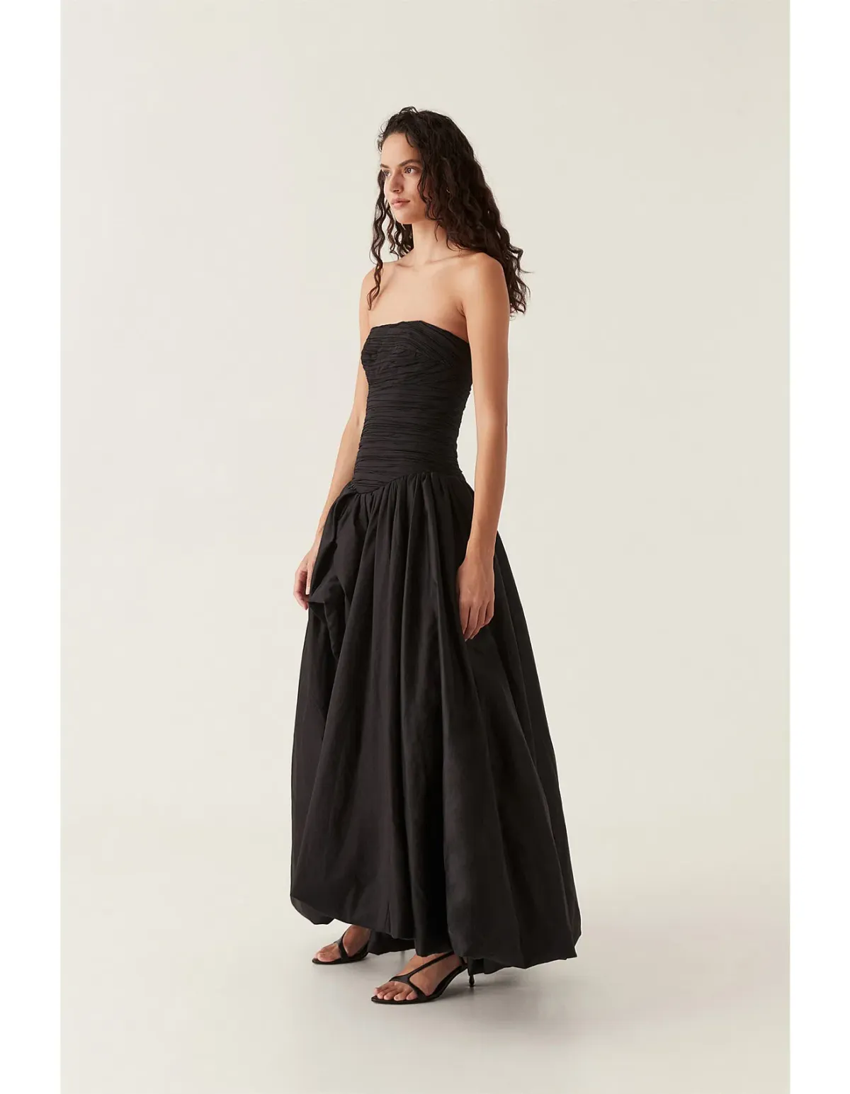 Aje Violette Bubble Hem Maxi Dress Black Size AU 14 - Image 2