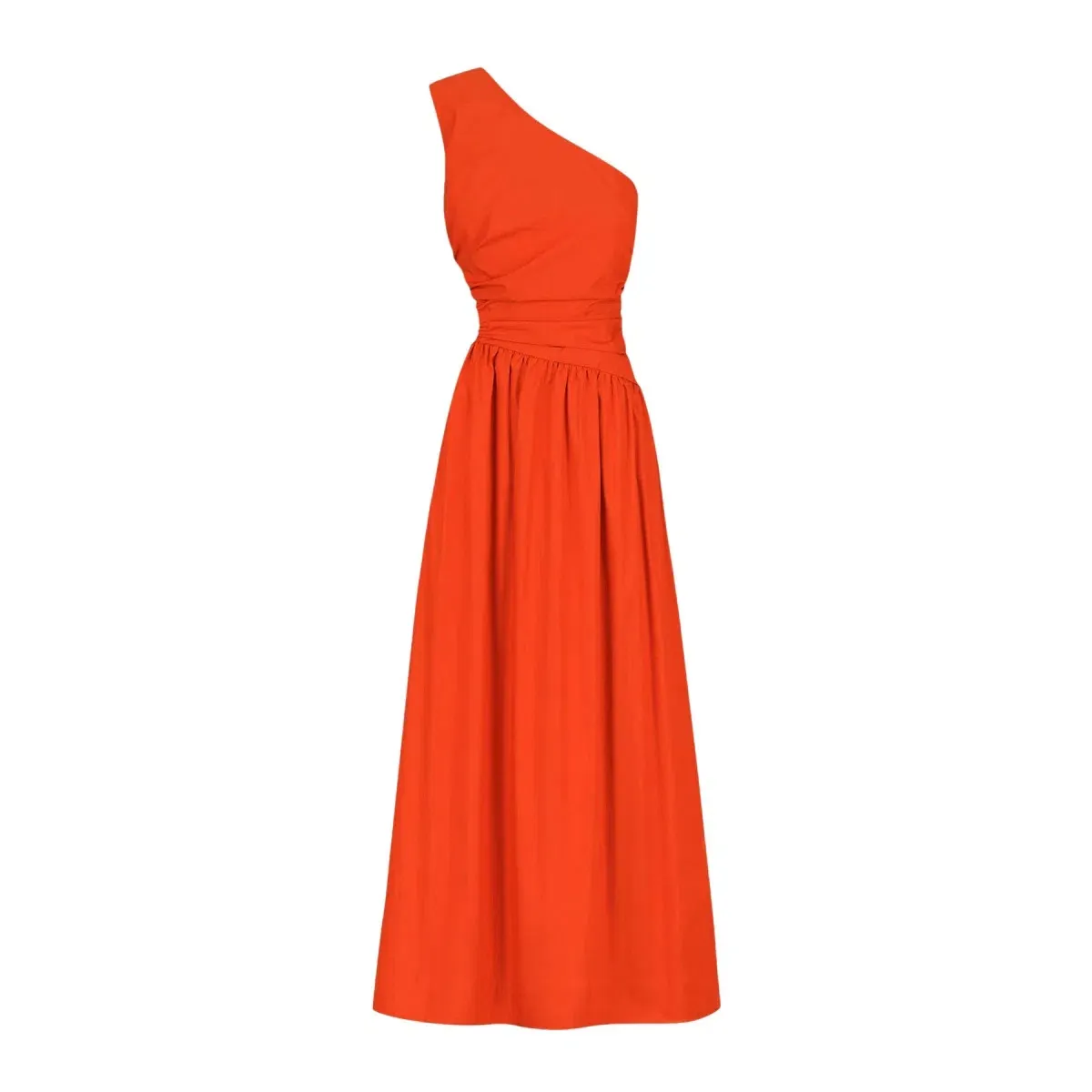Shona Joy Asymmetrical Cutout Maxi Dress Hibiscus Size AU 8 - Image 5