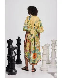 Alemais Cresida Shirtdress Yellow Floral Size AU 14 for rent on The Volte - image 3
