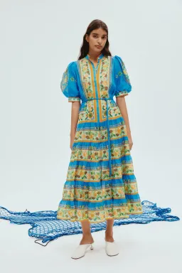 Alemais Linda Tiered Midi Dress Floral Size 12 for rent on The Volte - image 2