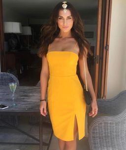 Kookai Honey Dress Orange Size 6 for rent on The Volte - image 1