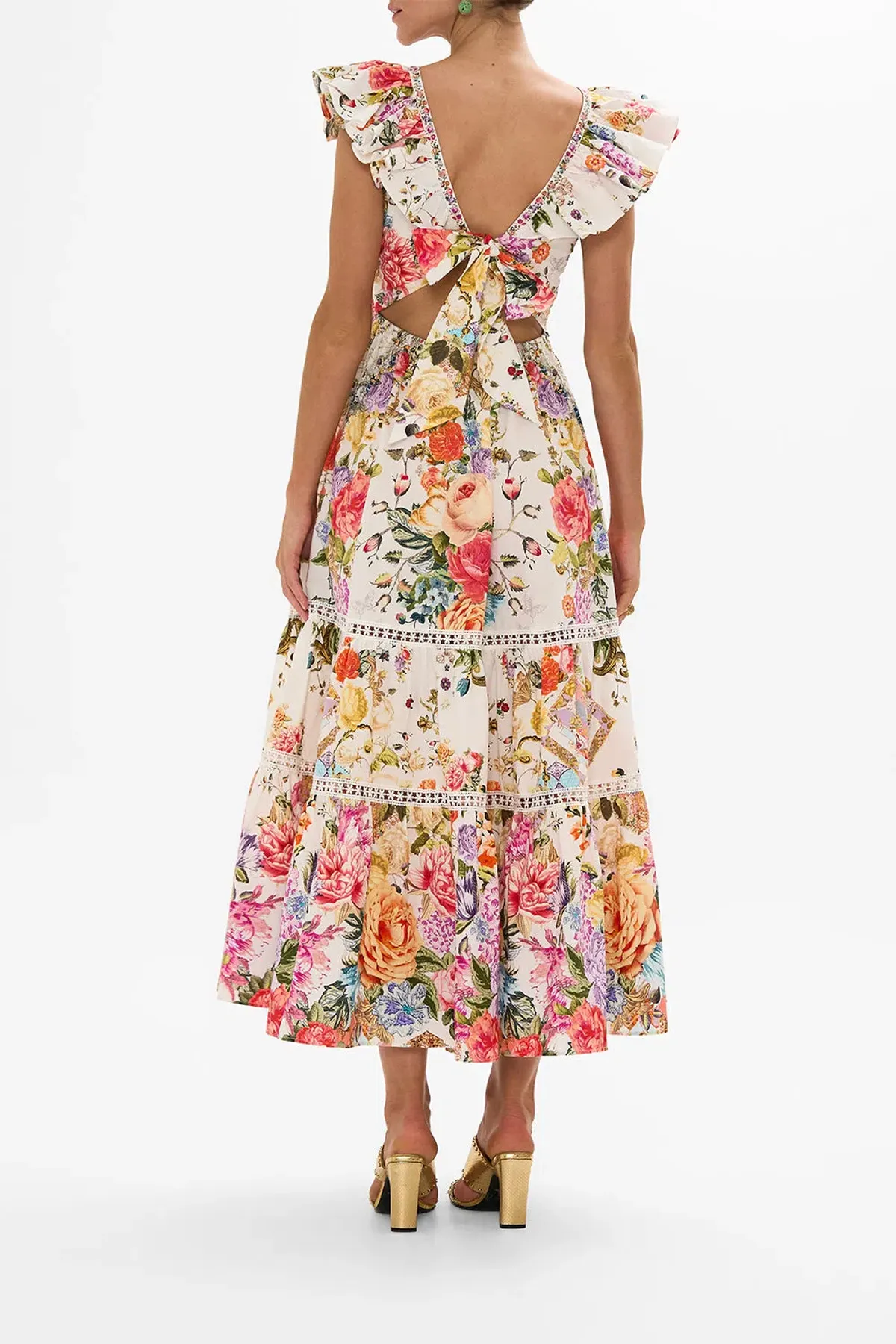 Camilla Sew Yesterday Maxi Dress Floral Size 8 - Image 2