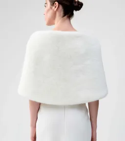 Unreal Fur Yasmine Wrap Ivory OS for rent on The Volte - image 2