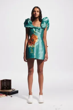 Alemais Regent Jade Mini Dress Size 10 for rent on The Volte - image 1