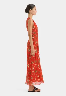 Sir the Label Reyes Dress Red Floral Size 8 for rent on The Volte - image 4