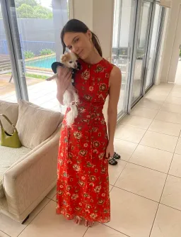 Sir the Label Reyes Dress Red Floral Size 8 for rent on The Volte - image 3