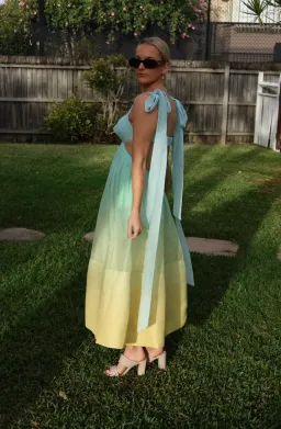 Zimmermann Oasis Bralette Dress Ombré Gown 0 / AU 8  for rent on The Volte - image 3