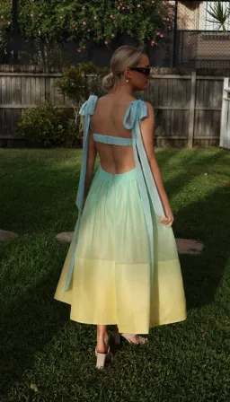 Zimmermann Oasis Bralette Dress Ombré Gown 0 / AU 8  for rent on The Volte - image 4