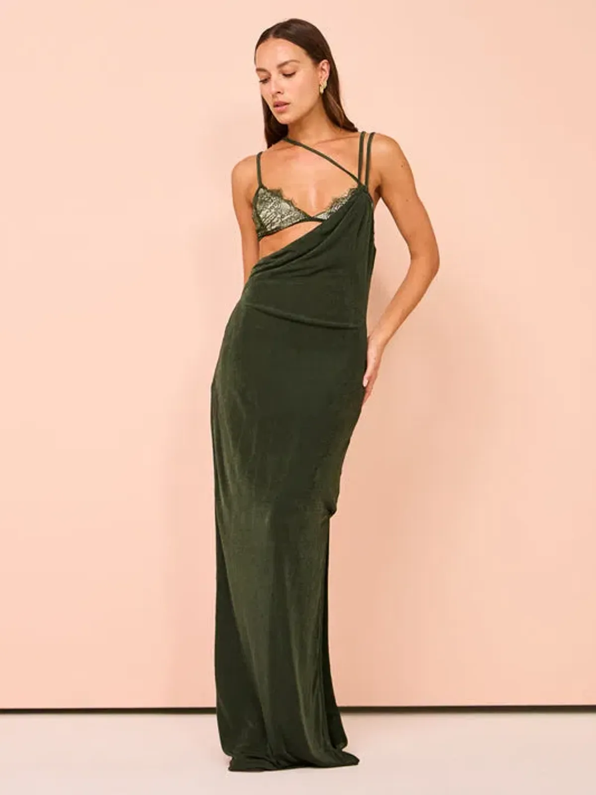 Tojha Alberta Dress in Pesto Size 8 - Image 1