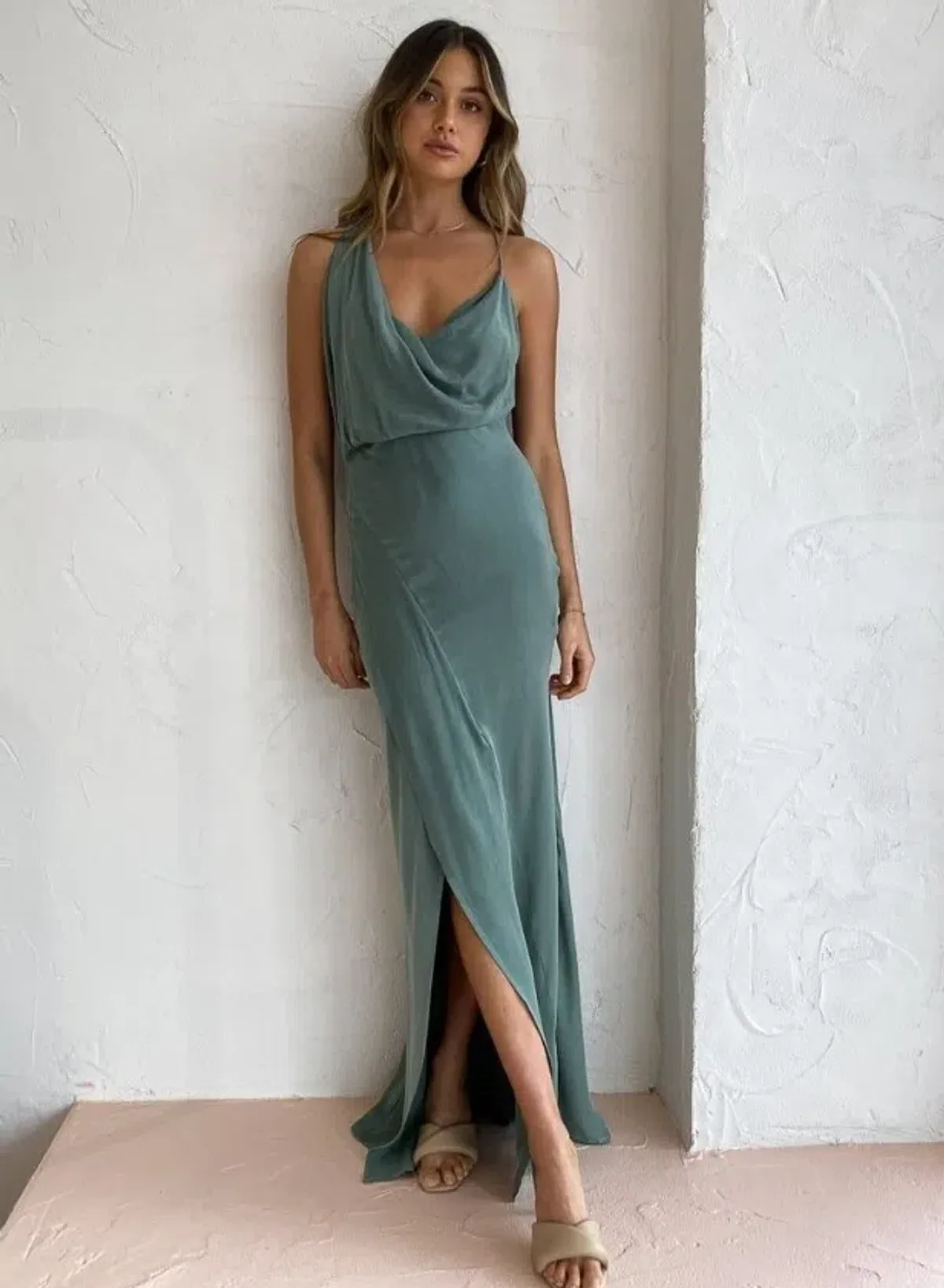One Fell Swoop Muse Maxi Dress Viridian Size 12 - Image 1