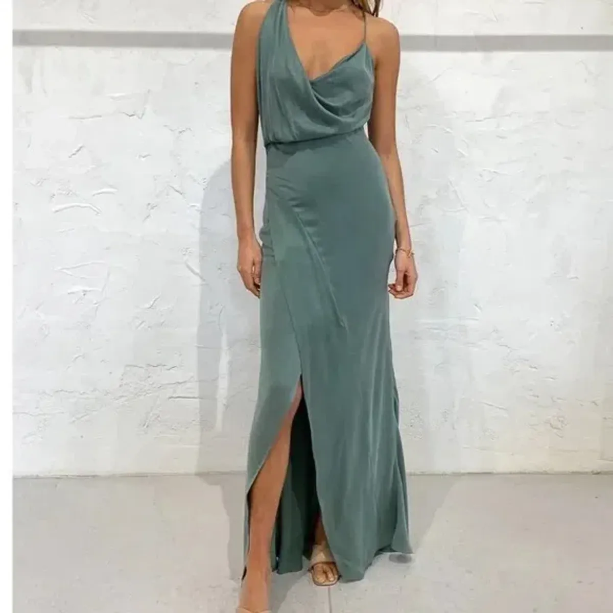 One Fell Swoop Muse Maxi Dress Viridian Size 12 - Image 5