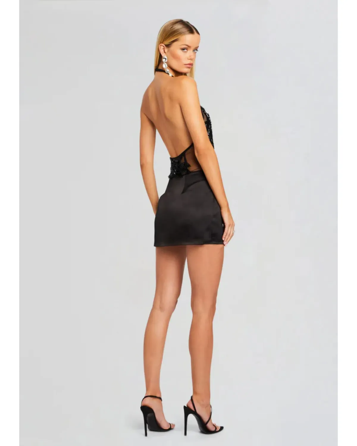 Retrofete Ondine Embellished Dress Black Size XS / AU 6 - Image 4
