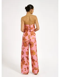 Roame Elma Bustier & Beckford Pant Set Pink & Floral Size 2/ AU 10 for rent on The Volte - image 4