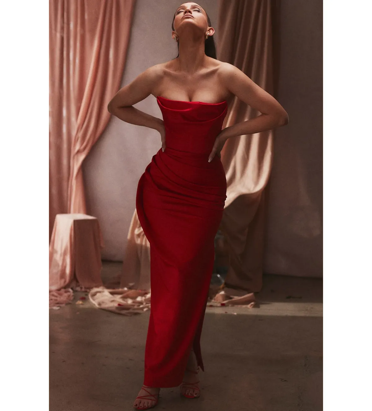 House of CB Adrienne Dress Red Size 6 - Image 1